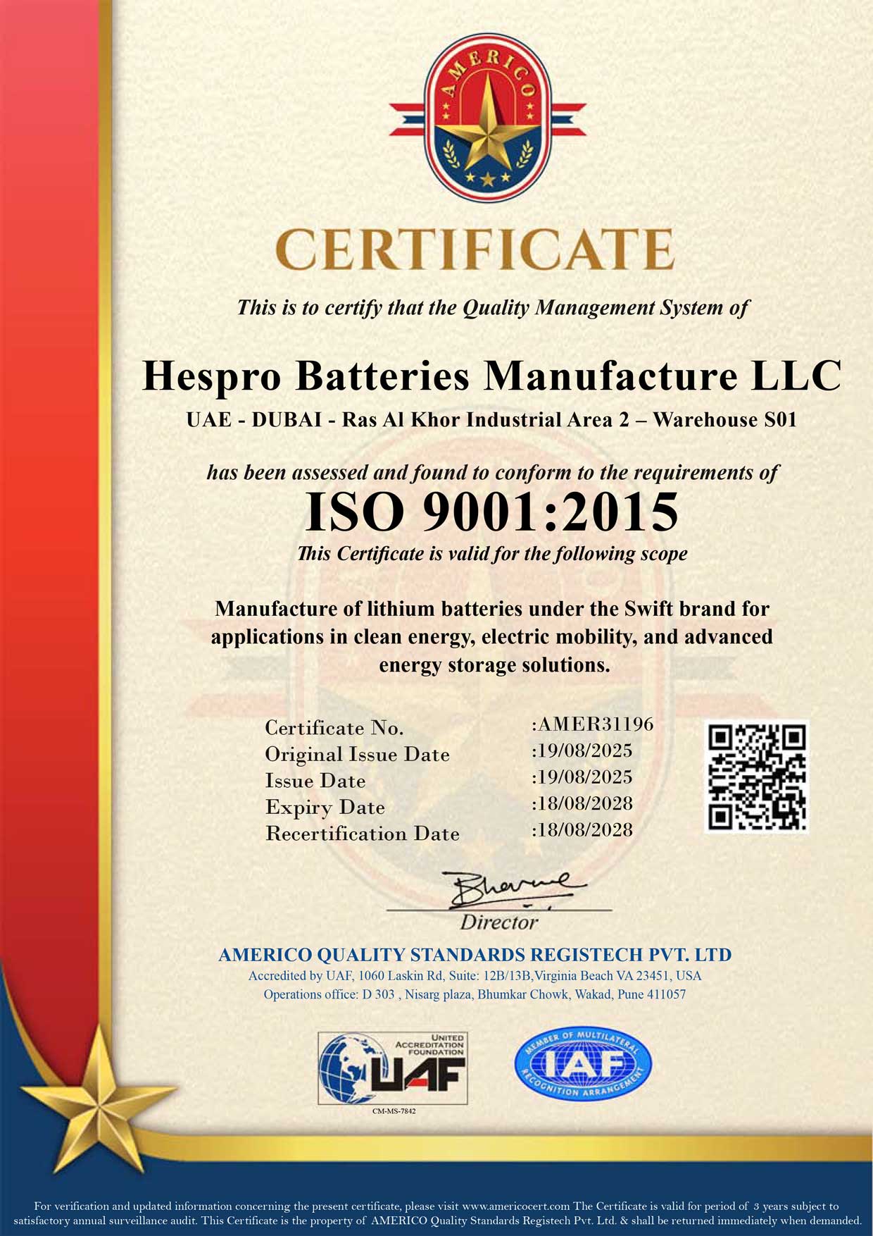 UAF-Americo-ISO-9001-Hespro-Batteries-Manufacture-LLC-(1)